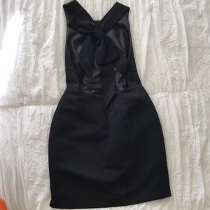Black Kate Spade bow/open back dress.